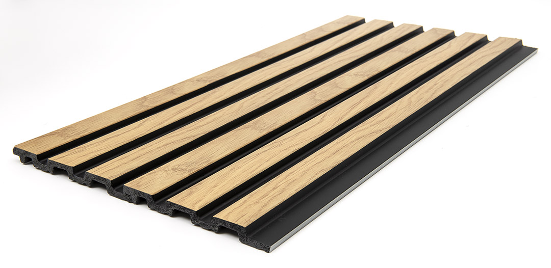 Ps Panel Με 3D Πηχακια F4 Piano 12/122/2900Mm Nat.Oak/Black - Image 4