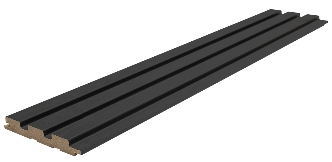 Mdf Panel Με 3D Πηχακια 507090 Beat Dl 16/119/2750Mm Black Lead - Image 3